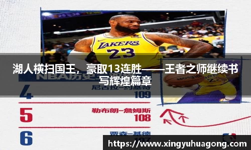 湖人横扫国王，豪取13连胜——王者之师继续书写辉煌篇章
